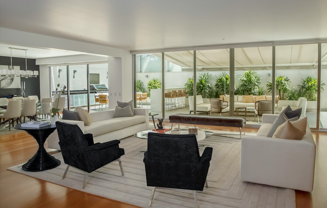 celebrity living room view